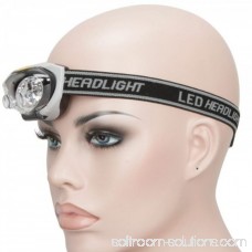 1200 Lumens, 3 Lighting Modes, 6 LED Adjustable Angle & Headband Strap Super Bright White Red Light HeadLamp